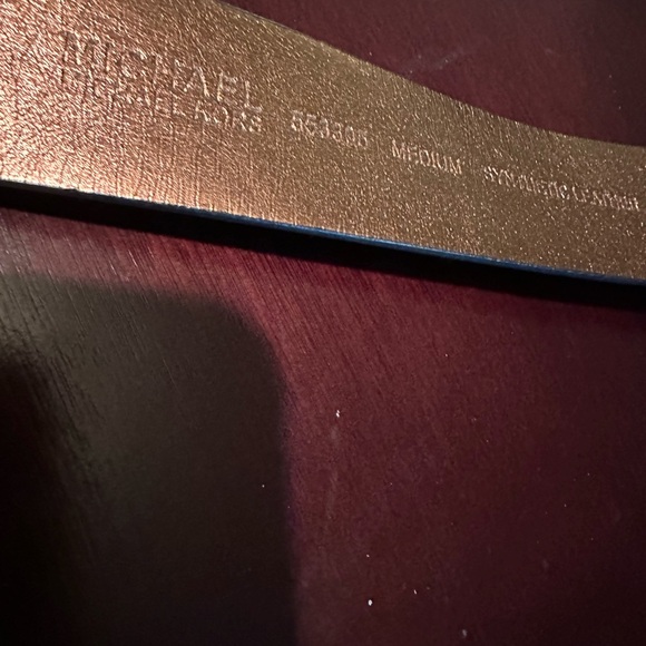 MICHAEL KORS Dark Brown Signature Belt
